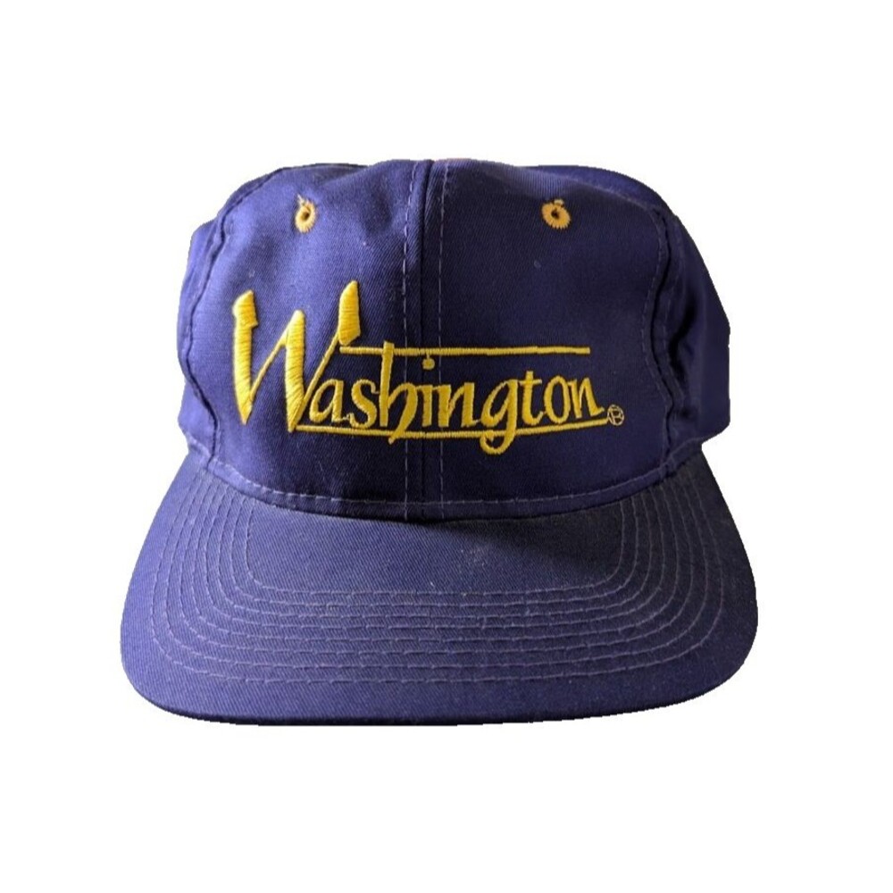 Vintage Washington Huskies The Game Snapback Hat Purple College